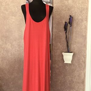 Cariloha bamboo coral-red cover-up. Bamboo is twice as soft as cotton. 2XL